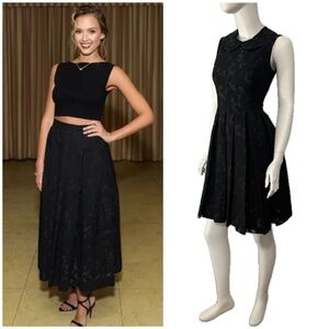 CELEB FAVE $1590 Michael Kors Collection Runway LBD Lace Peter Pan Dress 2-4